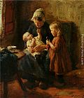 Bernard Jean Corneille Pothast Amusing Baby painting